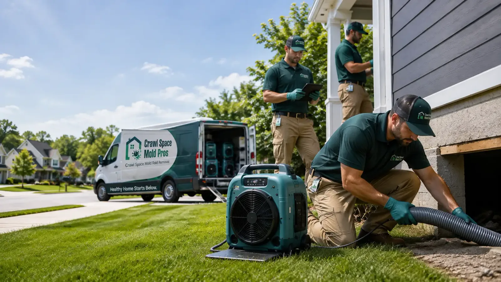 Crawl Space Mold Removal in Oakwood, IL